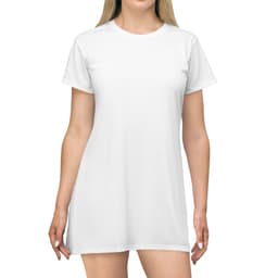Custom All-Over Print Tagless T-Shirt Dress with Your Photo or Design