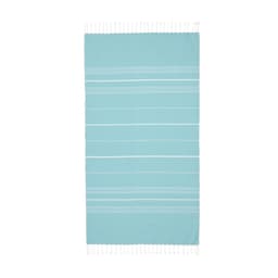 Custom Embroidered Striped Cotton Throw Blanket with Your Logo or Text