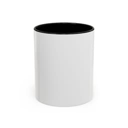 Custom White Ceramic Accent Coffee Mug with Your Photo or Text