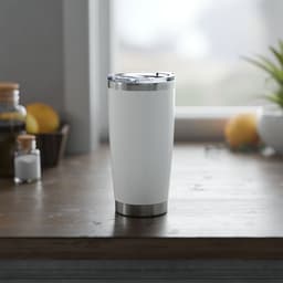 Custom 20 oz Spill-Resistant Steel Tumbler with Your Photo or Text